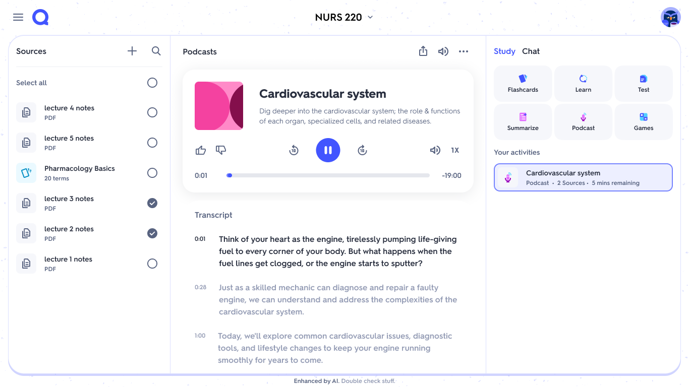 Quizlet case study mockups